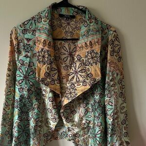 Colorful Patterned Blazer by Celine